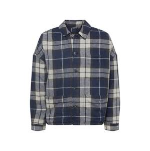 BURTON MENSWEAR LONDON Prechodná bunda  námornícka modrá / tmavomodrá / šedobiela