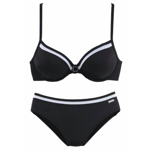 LASCANA Bikiny  čierna / biela