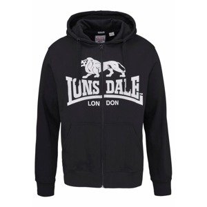 LONSDALE Tepláková bunda 'Krafty'  čierna / biela