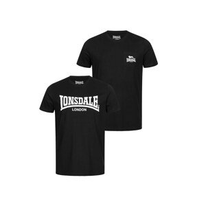 LONSDALE Tričko  čierna / biela