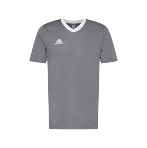 ADIDAS PERFORMANCE Funkčné tričko 'Entrada 22'  sivá / biela