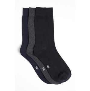 WE Fashion Ponožky  námornícka modrá / sivá / čierna / biela