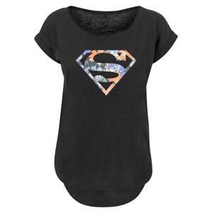F4NT4STIC Tričko 'Superman'  modrosivá / petrolejová / marhuľová / čierna