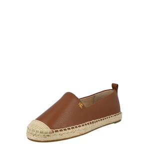 Lauren Ralph Lauren Espadrilky  béžová / hnedá / zlatá