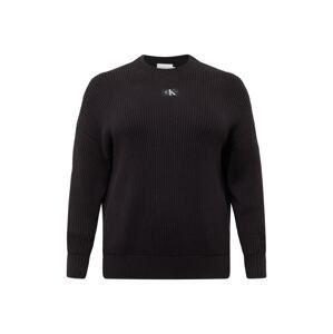 Calvin Klein Jeans Curve Sveter  farby bahna / svetlosivá / čierna
