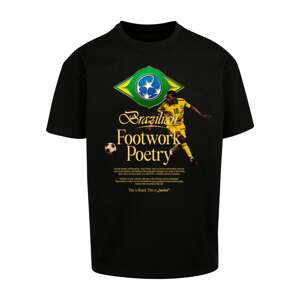 MT Upscale Tričko 'Footwork Poetry'  žltá / zelená / čierna