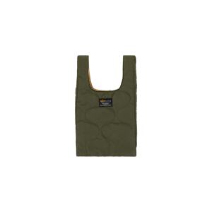 ALPHA INDUSTRIES Shopper  žltá / tmavozelená
