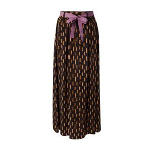 Brava Fabrics Sukňa  zlatá žltá / orgovánová / čierna