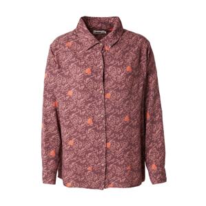 Brava Fabrics Blúzka  svetlofialová / svetlooranžová / burgundská