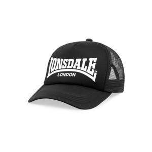 LONSDALE Športová šiltovka 'DONNINGTON'  čierna / biela