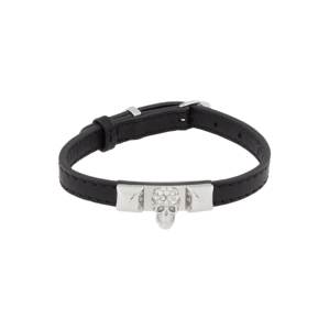 Philipp Plein Náramok  čierna / strieborná