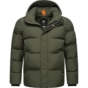 Ragwear Funkčná bunda 'Walby'  tmavozelená / čierna