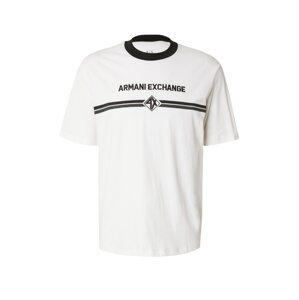 ARMANI EXCHANGE Tričko  tmavosivá / čierna / šedobiela
