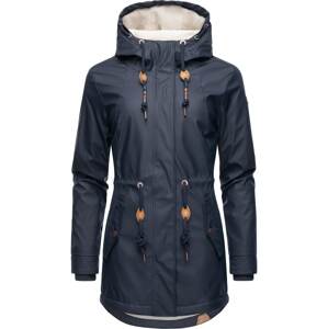 Ragwear Funkčná bunda 'Monadis Rainy'  námornícka modrá / hnedá / biela