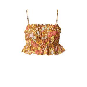 Nasty Gal Top  vodová / okrová / horčicová / staroružová