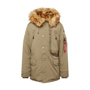 ALPHA INDUSTRIES Zimná parka 'Polar'  koňaková / olivová