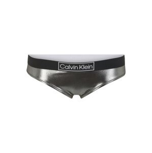 Calvin Klein Swimwear Plus Bikinové nohavičky  striebornosivá / čierna / biela