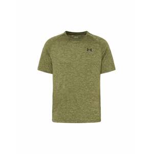 UNDER ARMOUR Funkčné tričko 'Tech 2.0'  zelená melírovaná / čierna