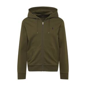 Polo Ralph Lauren Tepláková bunda  olivová / čierna