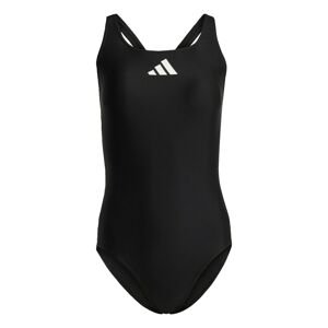 ADIDAS PERFORMANCE Športové jednodielne plavky '3 Bar'  čierna / biela