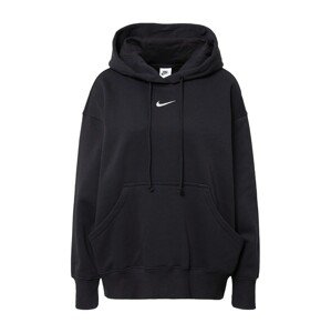 Nike Sportswear Mikina 'Phoenix Fleece'  čierna / biela