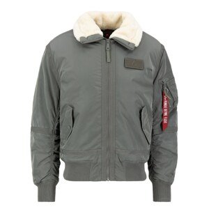 ALPHA INDUSTRIES Zimná bunda 'B15-3 TT'  tmavozelená / vaječná škrupina