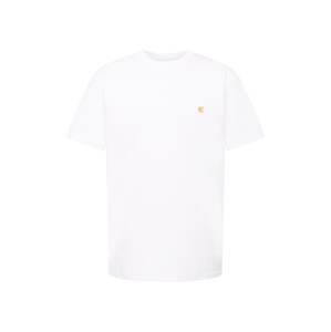 Carhartt WIP Tričko 'Chase'  zlatá žltá / biela