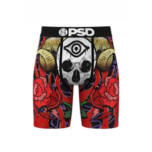PSD Boxerky 'Bones'  kaki / červená / čierna / biela