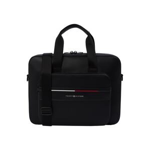 TOMMY HILFIGER Taška na notebook 'FOUNDATION'  červená / čierna / šedobiela