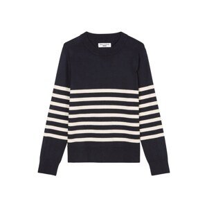 Marc O'Polo DENIM Sveter  námornícka modrá / biela