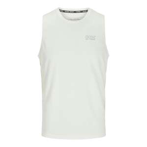 JACK & JONES Tričko 'JCOCnz'  sivá / biela