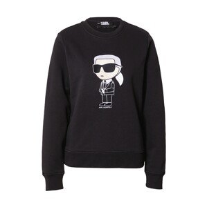 Karl Lagerfeld Mikina 'Ikonik 2.0'  tmelová / čierna / biela