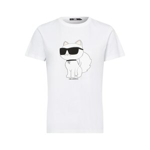 Karl Lagerfeld Tričko 'Ikonik 2.0'  ružová / čierna / biela / šedobiela