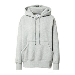 Nike Sportswear Mikina 'Phoenix Fleece'  sivá melírovaná / biela