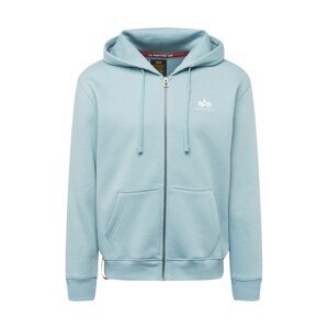 ALPHA INDUSTRIES Tepláková bunda  svetlomodrá / biela