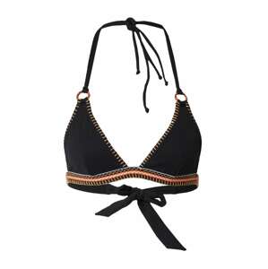 Banana Moon Bikinový top  piesková / oranžová / čierna / biela
