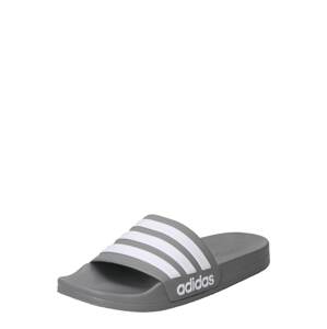ADIDAS ORIGINALS Šľapky 'Adilette'  tmavosivá / biela