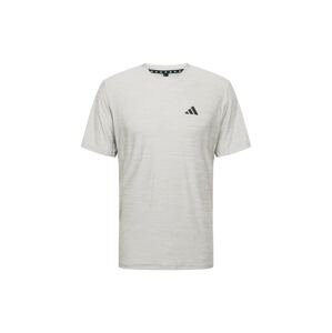 ADIDAS PERFORMANCE Funkčné tričko 'Train Essentials'  sivá melírovaná / čierna