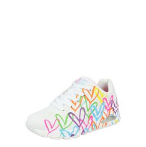 SKECHERS Nízke tenisky 'Uno-Highlight Love'  žltá / tmavooranžová / ružová / biela