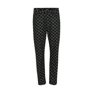 Karl Lagerfeld Nohavice  sivá / čierny denim / biela