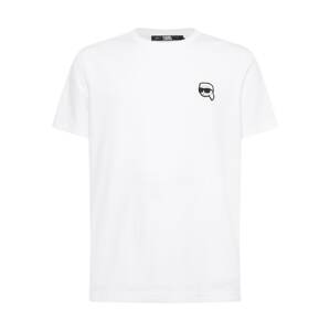 Karl Lagerfeld Tričko ' Ikonik 2.0'  čierna / biela