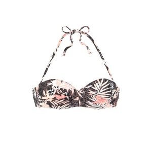 BUFFALO Bikinový top  béžová / hnedá / ružová / čierna