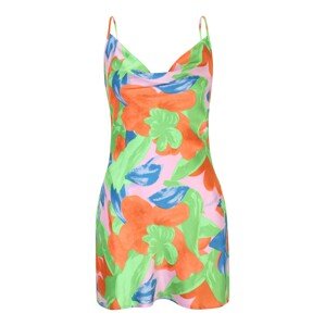 Nasty Gal Petite Letné šaty  modrá / zelená / svetloružová / červená