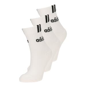 ADIDAS PERFORMANCE Športové ponožky '3-Stripes Linear'  čierna / biela