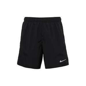 NIKE Športové nohavice 'Challenger'  striebornosivá / čierna