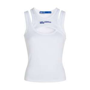 KARL LAGERFELD JEANS Top  enciánová / biela