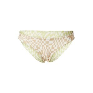 Volcom Bikinové nohavičky  hnedá / limetová / biela