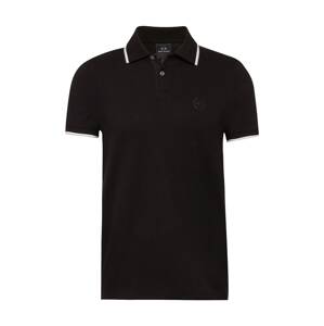 ARMANI EXCHANGE Tričko  sivá / čierna / biela