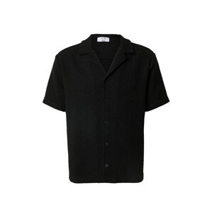 DAN FOX APPAREL Košeľa 'Timo'  čierna