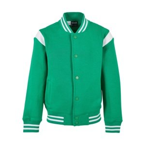 Urban Classics Tepláková bunda 'Inset'  zelená / biela